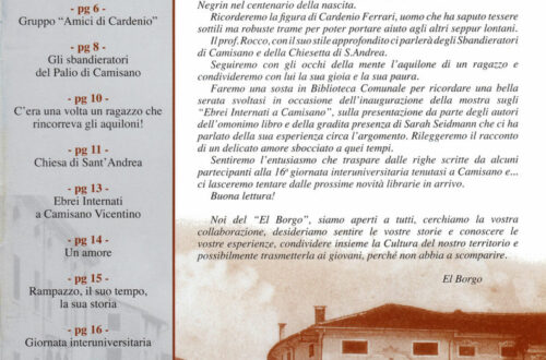 El Borgo de Camisan n. 5, Maggio 2007