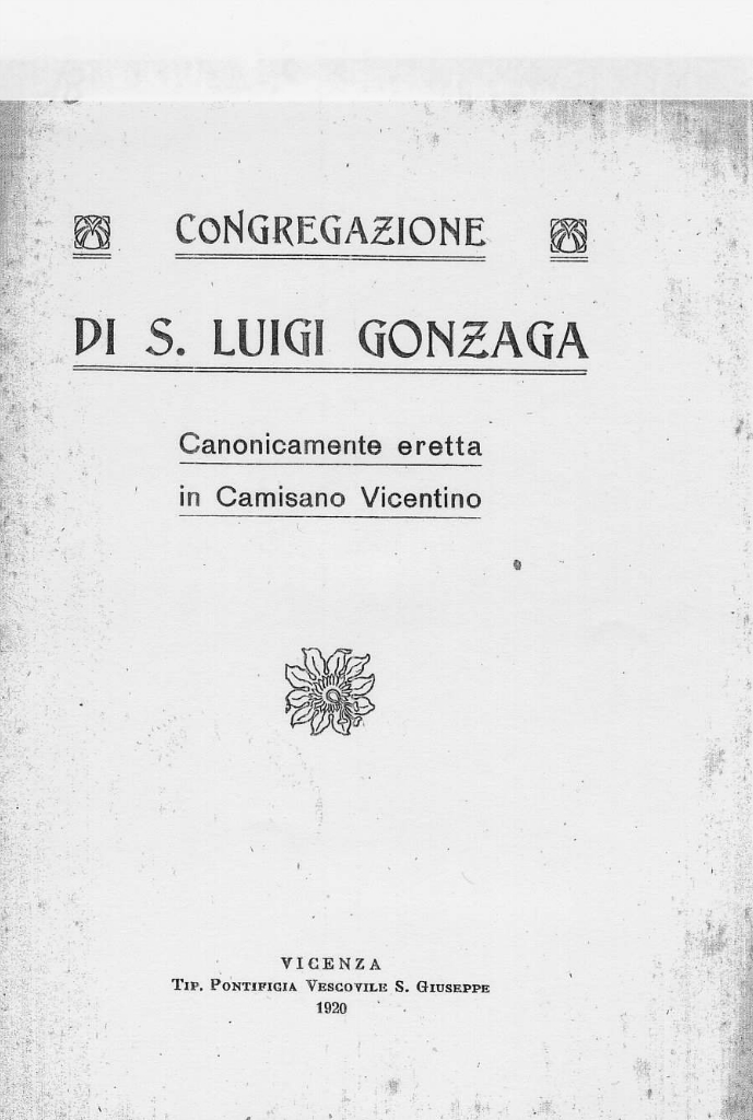 1920 Congregazione di San Luigi Gonzaga